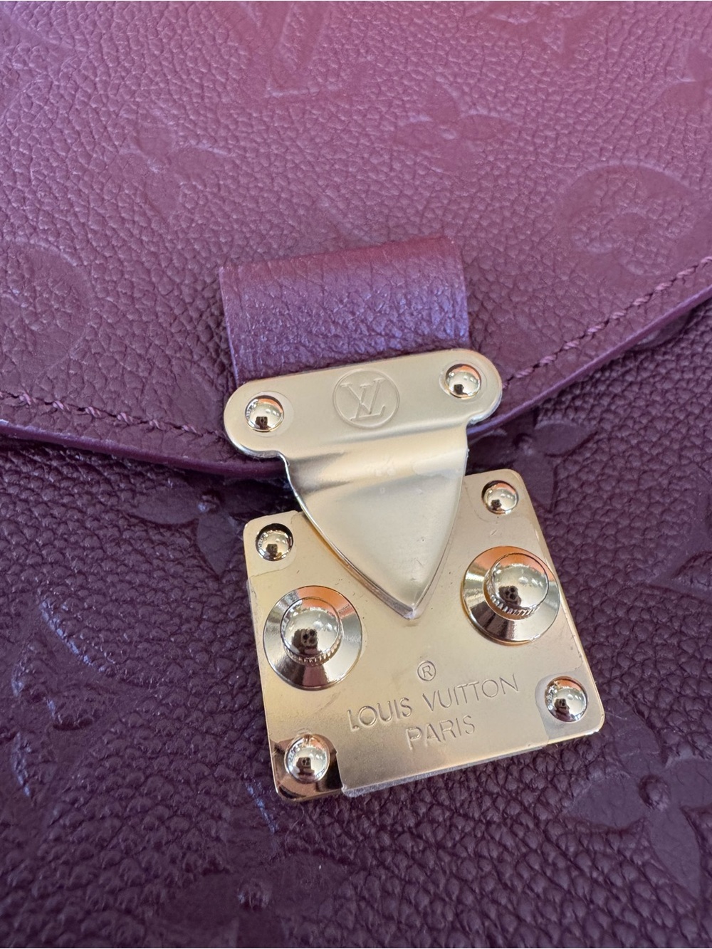 SOLD❌❌Louis Vuitton Pochette Metis Empreinte in Wine - Picture 9 of 16